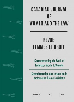 Canadian Journal Of Women And The Law