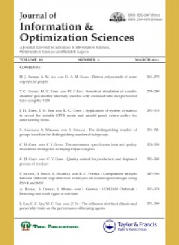 Journal Of Information & Optimization Sciences